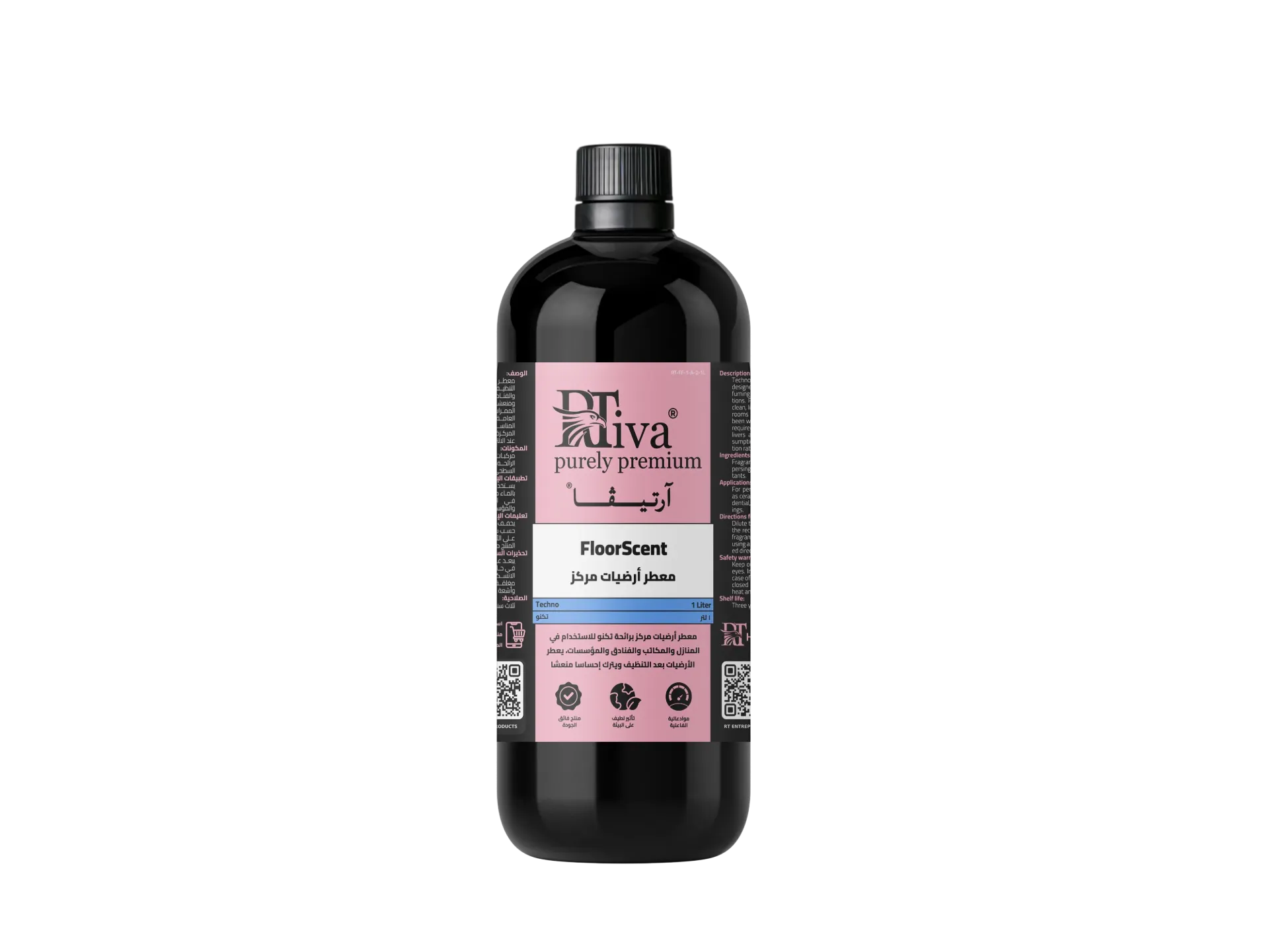 [1RT-FF-1-A-2-1L] Rtiva FloorScent Techno – معطر أرضيات مركز برائحة تكنو (آرتيڤا) (١ لتر)